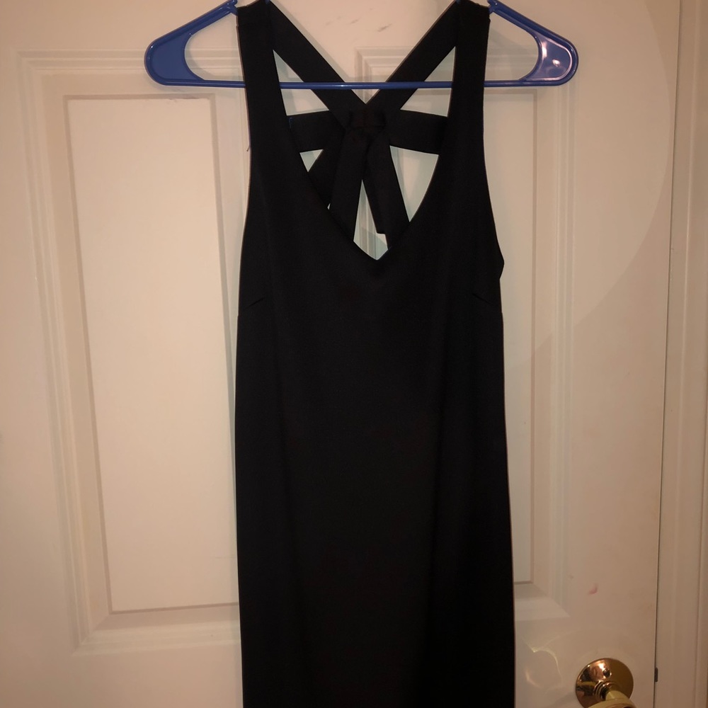 Black mini dress